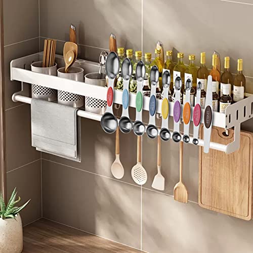 9 PCS MultiColor Magnetic Measuring Spoons Set