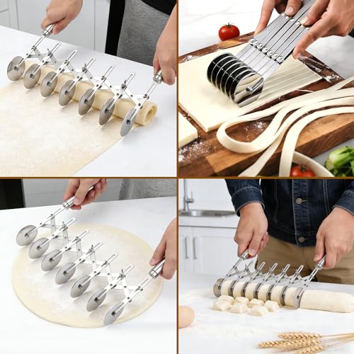 7 Wheel Pastry Cutter with Handle