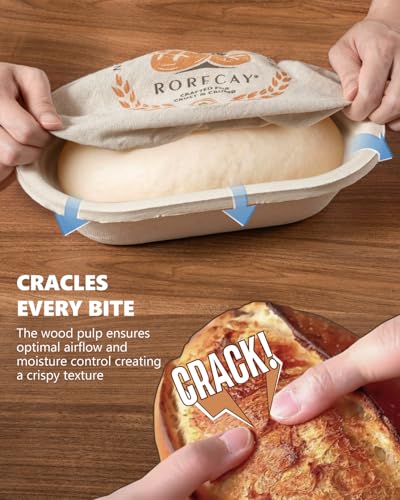 Wood Pulp Banneton Bread Proofing Baskets Set of 2
