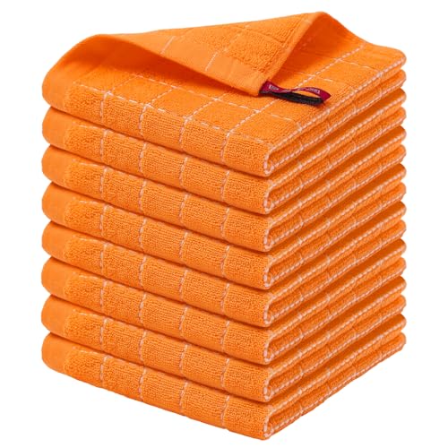 100% Cotton Terry Kitchen Dish Cloths (8 Count)
