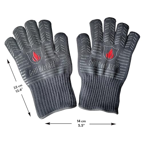 Grill Gloves Heat Proof for Men Grilling BBQ Heat Resistant Gloves