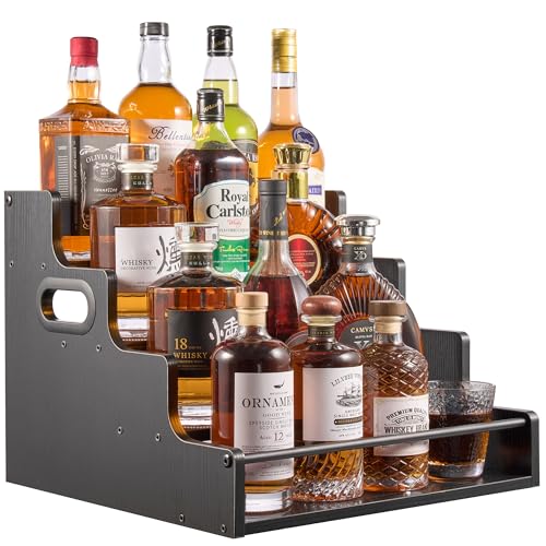 4 Tier Liquor Bottle Display Shelf