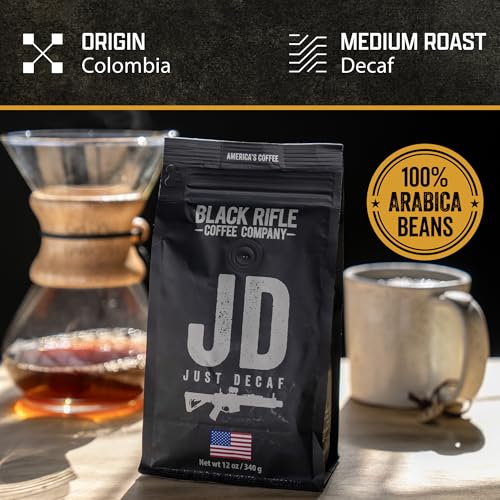 Black Rifle Coffee Medium Roast Ground Coffee Just Decaf 12 oz (12 Ounce)