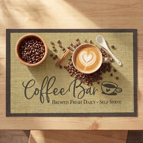 Coffee Bar Mat Set of 2 (2 Count)