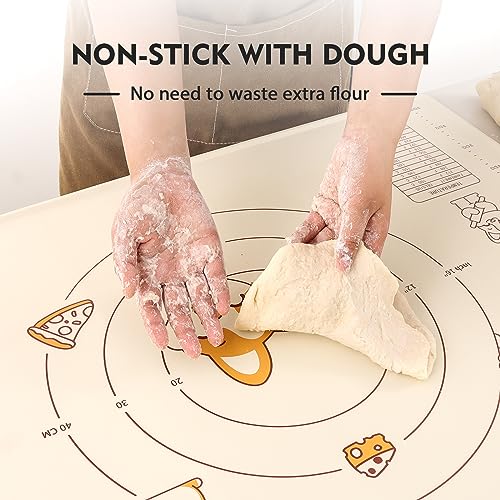 Silicone Baking Mat Sheet and Pastry Dough Cutter