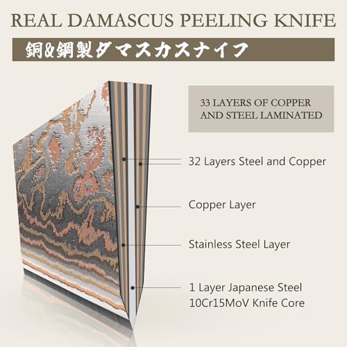 Damascus Paring Knife 3.74 Inch
