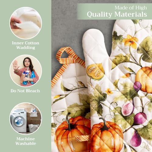 100% Cotton Oven Mitt & Pot Holder Set (2 Count)