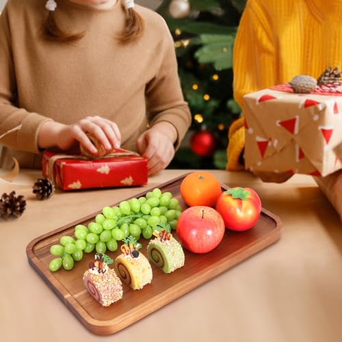 Large Wooden Trays for Serving Food Acacia Charcuterie Boards Party Platter