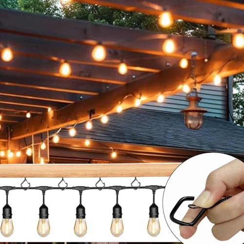 35 PCS Eye Screw Hooks for Hanging Heavy Duty with Safety Buckle.Metal Ceiling Hooks for Hanging Plants
