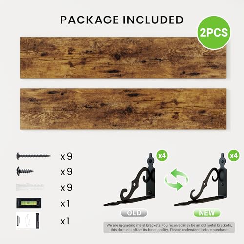 Floating Shelves for Wall Decor (2 Count)