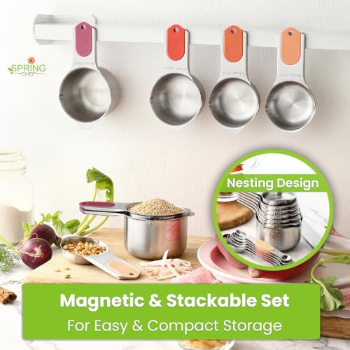 15 Magnetic Measuring Cups & Spoons w (15 Count)