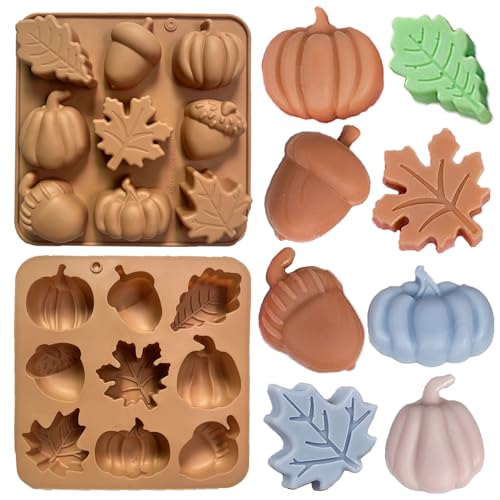 2PCS Fall Silicone Molds (18 Count)