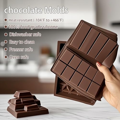2 Packs Silicone Molds for Chocolate