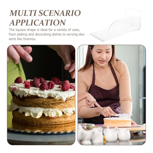 Transparent Acrylic Cake Scraper Smoother
