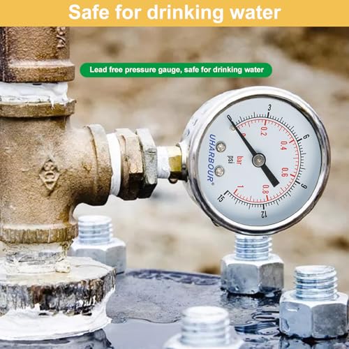 Lead Free Water Pressure Gauge 0