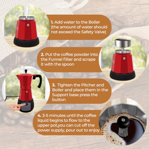 Electric Aluminum Moka Pot 3