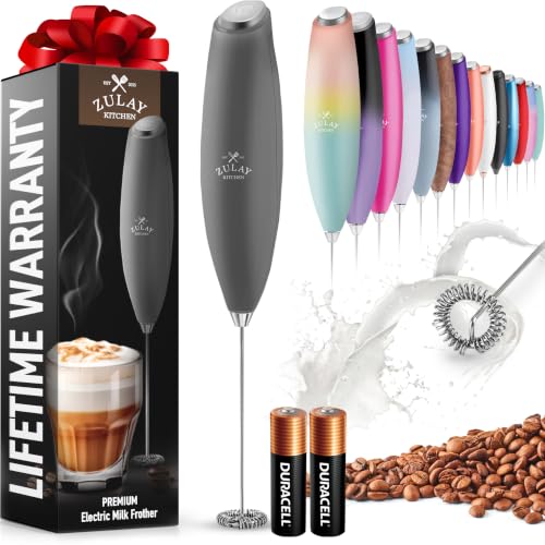 Zulay Powerful Milk Frother for Coffee with Upgraded Titanium Motor