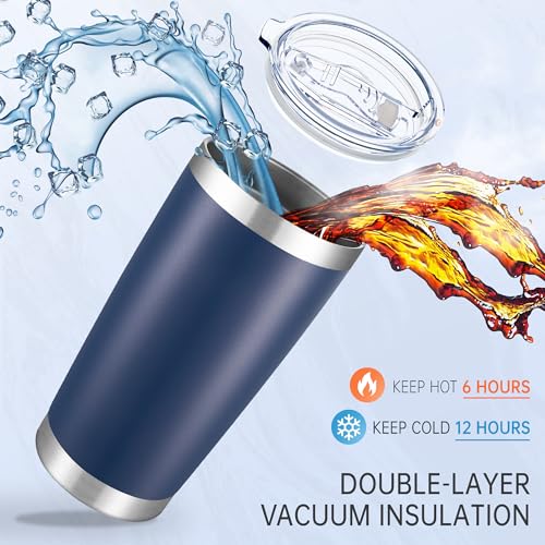 20 oz Tumblers Bulk Stainless Steel Tumbler with Lid (12 Count)