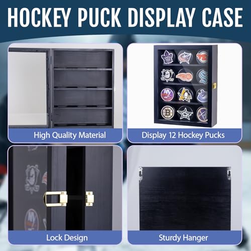 12pcs Hockey Puck Display Case