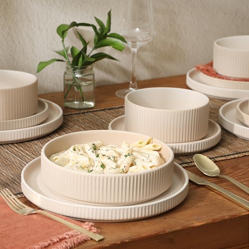 Deerfield 16 Piece Stoneware Dinnerware Set