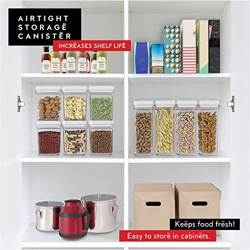 Airtight Food Storage Containers with White Lids 1.7L (4 Count)