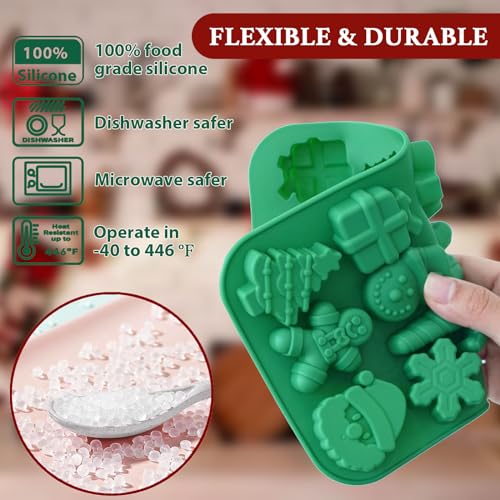 Christmas Silicone Chocolate Molds (2 Count)