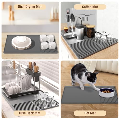Silicone Coffee Mat with Raised Edges