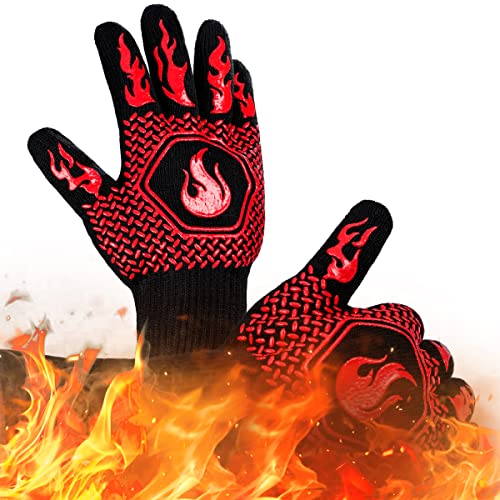 BBQ Gloves 1472F Heat Resistant Non (2 Count)