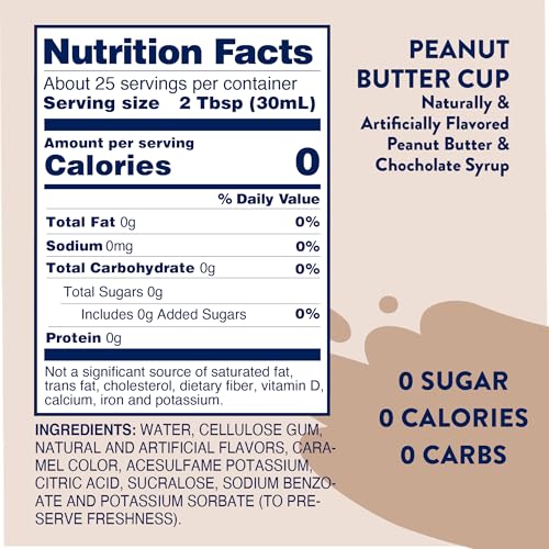 Peanut Butter Cup Skinny Syrup (25.4 Fl Oz)