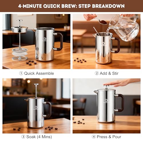 1L 34 Oz French Press Coffee Maker