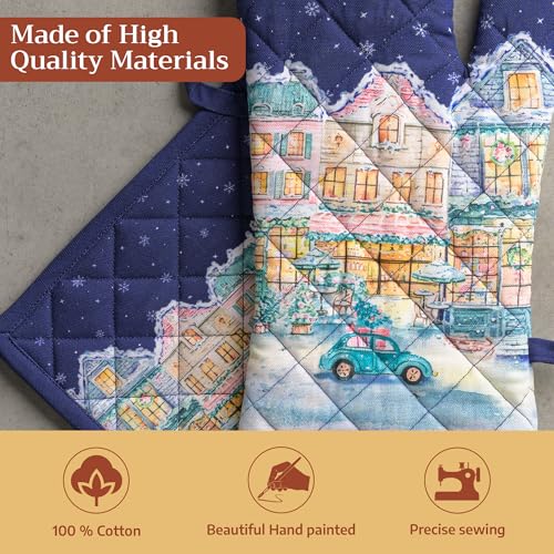 100% Cotton Oven Mitt & Pot Holder Set (2 Count)