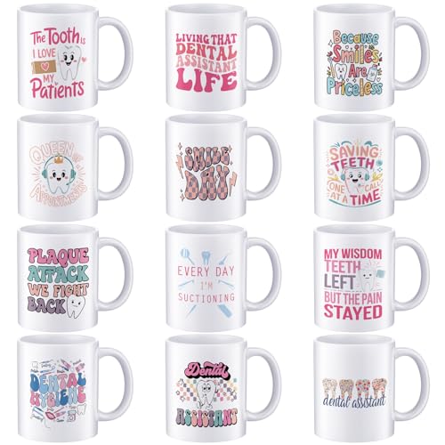 12 Pcs CNA Week Dental Gifts Bulk for Assistant Hygienist Dental Birthday Gift (12 Count)