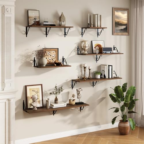 12 Inch Deep Floating Shelves for Wall (2 Count)