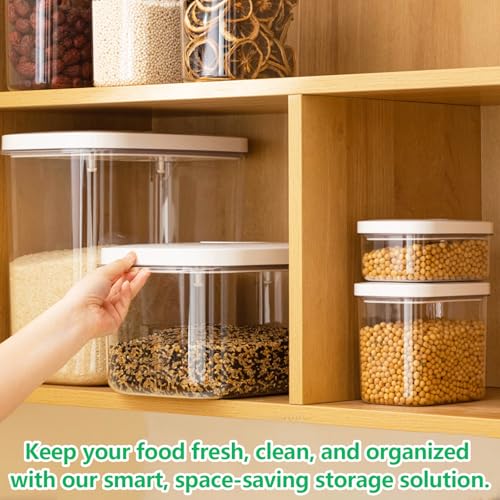 Airtight 12 Lbs Flour Sugar Storage Containers 6.34 Qt Rice Holder BPA Free