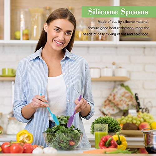 7 Pcs Small Silicone Spoonula Spatula (7 Count)