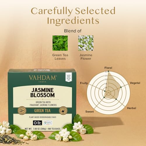 Jasmine Green Tea Bags (100 Count)