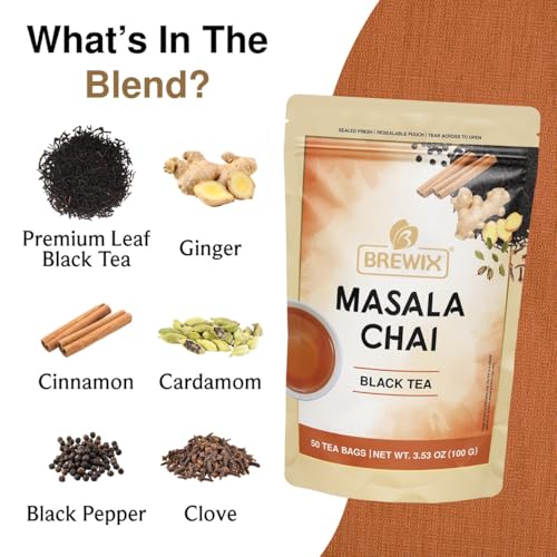 Masala Chai Tea Bags (50 Count)