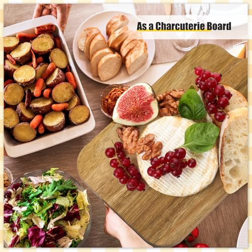 6 Pcs Wood Cutting Boards Bulk Thicken with Handle Kitchen (6 Count)