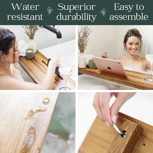 Premium Nature Shed Bathtub Tray for Freestanding Bath