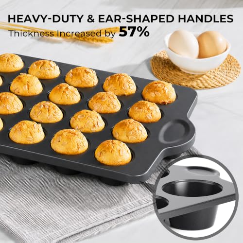Mini 24 Muffin & Cupcake Pans with 240 Liners