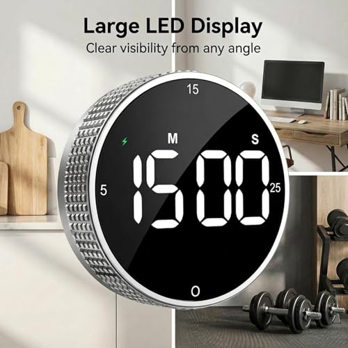 Rechargeable Magnetic Kitchen Timer