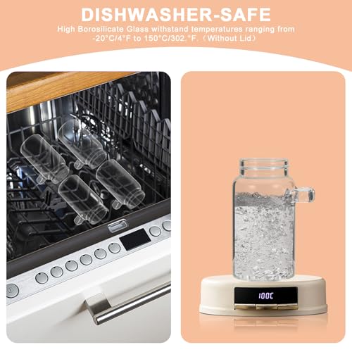 8 oz Small Glass Mason Jars with Scoop Wooden Screw Lid Spice Herb Storage Container Clear Round Glass Food Canister for Seasoning Sugar Tea Coffee Bean Spice Salts Pantry