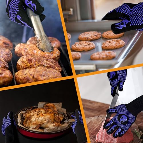 BBQ Gloves 1472F Heat Resistant Non (2 Count)