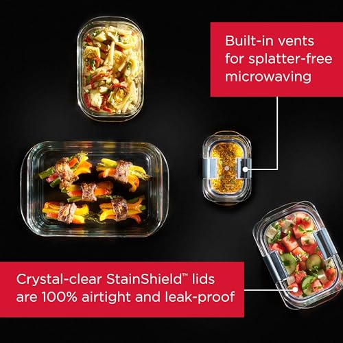 Brilliance Glass Food Storage Containers (4 Count)