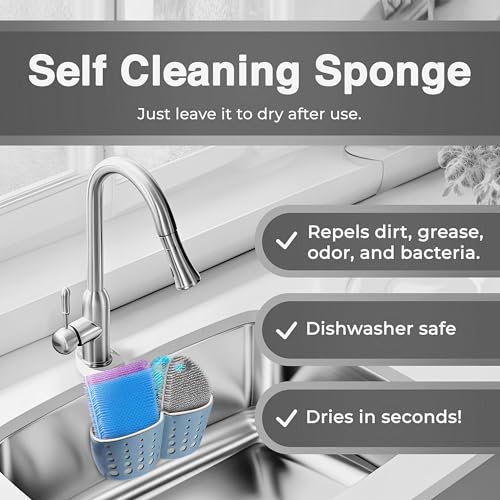 Silicone Sponges for Dishes (4 Count)
