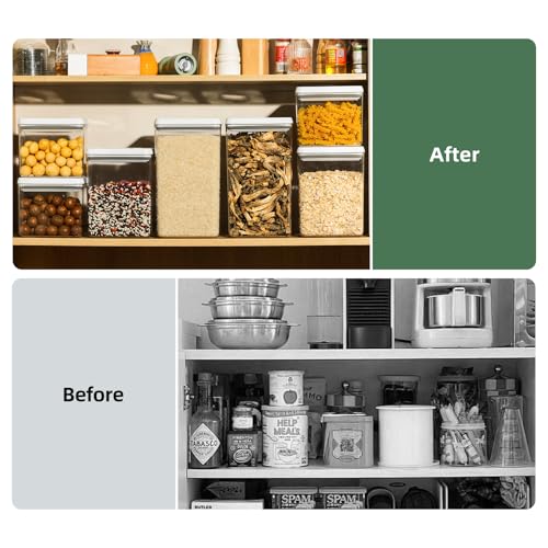 Food Airtight Containers storage with Lids 3 Pack (3 Count)