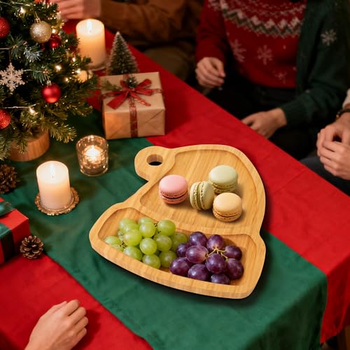 Christmas Hat Bamboo Serving Platter