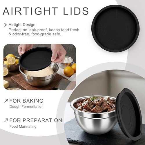 Mixing Bowls with Airtight Lids (6 Count)