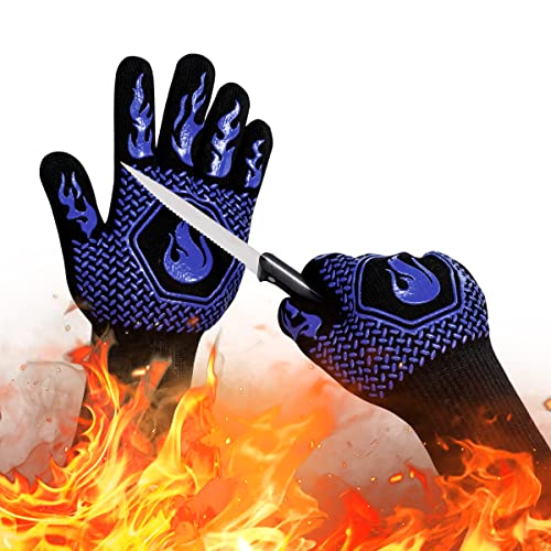 BBQ Gloves 1472F Heat Resistant Non (2 Count)