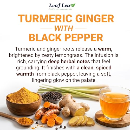 Turmeric Ginger Black Pepper Tea Bags (120 Count)